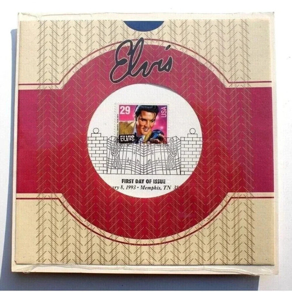 Sealed Elvis LP Item No. 9917 "First Day of Issue" Complete Stamp - Picture 1 of 2